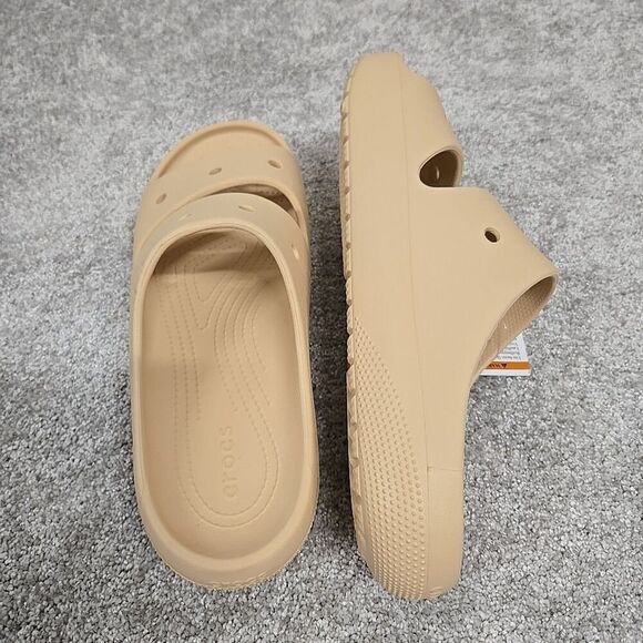 Crocs Classic Slide Sandal V2 Beige Tan Men’s Size 11 NWT - Picture 5 of 7
